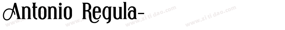 Antonio Regula字体转换